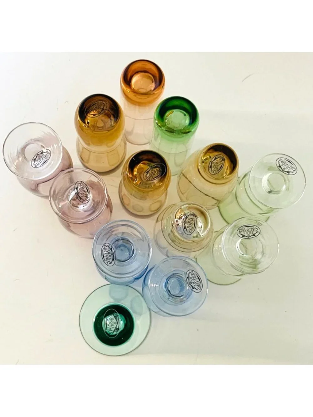 Home Essentials Beyond Multicolor Shot / Cordial Glasses 13 Piece Mixed Lot NEW